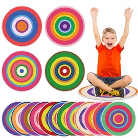 Tinideya 12 Pcs Kids Carpet Circle Seats for Class 16 Inch Round Classroom Rug Back to School Floor Cushions Soft Educational Mat Non Slip First Day of School Learning Playing Areas(Vivid)
