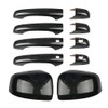 sportuli Carbon Fiber Mirror Covers +Door Handle Covers Replacement for