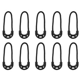 10pcs/bag zipper puller EDC small zipper pull cord rope fit for black zipper accessories for clothes backpack