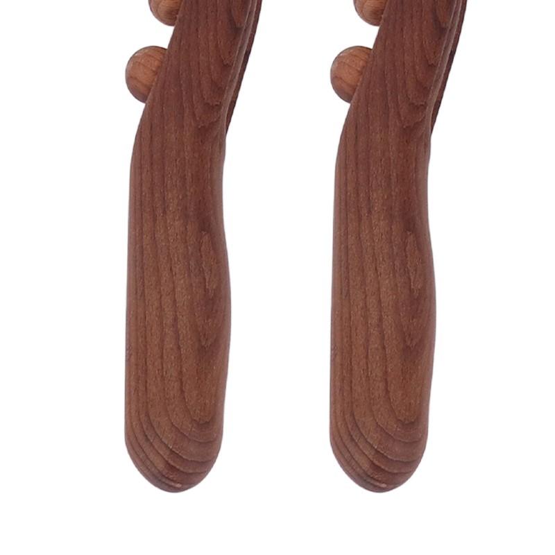 2Pcs Wooden Scraping Stick 8 Massage Dots Large Contact Multifunction