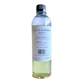 Aceite de Almendras Dulces 500 ml corporal cosmética masajes vegetal puro natural