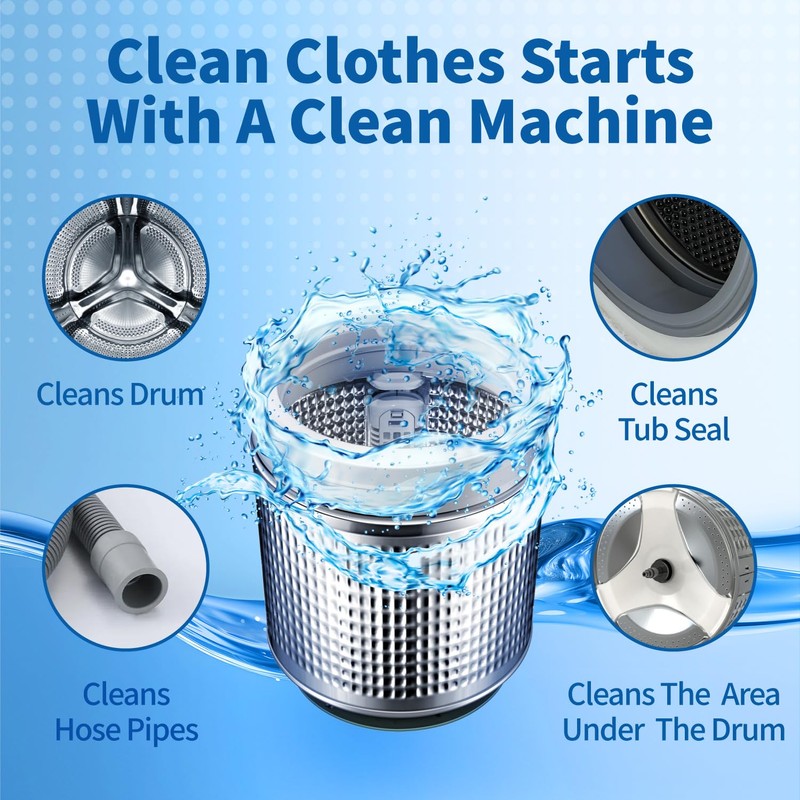 Soulink Washing Machine Cleaner with Odor Blasters, 12 Count -