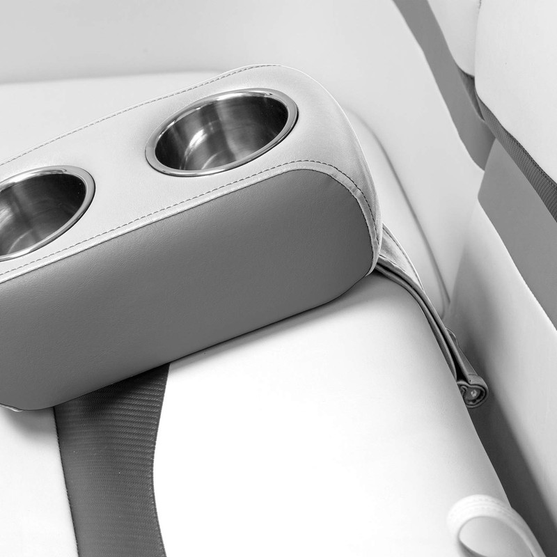 Wise 3059-1882 Pontoon Double Drink Holder, Marble / Brite White