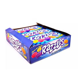 Razzles Original Candy Gum, Box of 24 1.4-Ounce