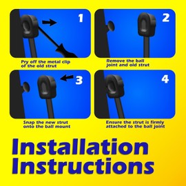 Tuff Support 2 Pcs (Sets) LGP6-170-40 Universal Lift Supports Gas Props Springs Struts for Tool Box Lid Top RV Camper Marine Beds Motorhome Doors