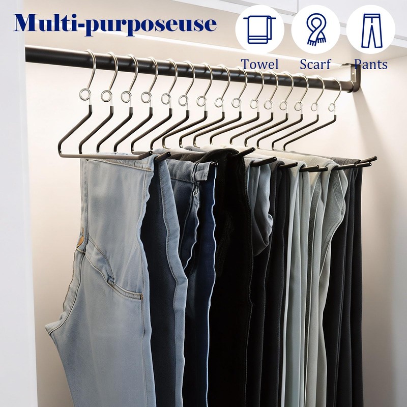 GZQXHOME Pants Hangers Space Saving - 20 Pack Non Slip