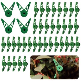 Yamobi Pack of 40 Plant Bender Clips, Plant Clips Bending Plant Bender, Plant Trainer for Plant Support Clips, Bending Plant Stems and Changing the Growth Direction (Green)