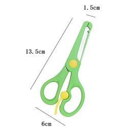 LATRAT Set of 4 Children's Safety Scissors, Children's Scissors, DIY Craft Scissors Set, Children's Craft Scissors with Safety Plastic Safe Edges (4 Colours)