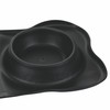 Double Pet Bowl Steel with Non-Slip Rubber Mat