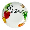 Lorren Home Trends 5Piece Porcelain Pasta Set Vegetable Design, Multicolor
