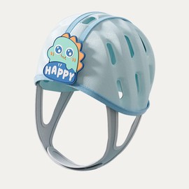 Adjustable Infant Head Protector 6-48 Months, Soft Infant Safety Helmet，Baby Safety Helmet for Crawling & Walking (Dinosaur 2, Adjustable Size)