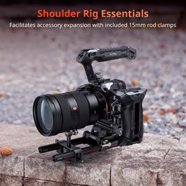 SmallRig 15mm Carbon Fiber Rod for 15mm Rod Support System, 8 inches Long, Matte Box and Follow Focus, Pack of 2-5211