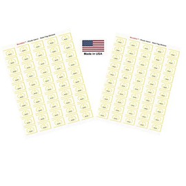 Made in USA! 100 Rhode Island 1.5" x 1" Self Adhesive State Flag Stickers, Two Sheets of 50, 100 Rhode Island Sticker Flags Total