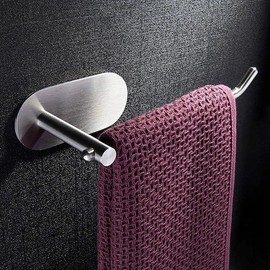Towel Ring Self-Adhesive Hand Towel Holder for Bathroom Kitchen Hand Towel Bar No Drilling SUS 304 Stainless Steel Brushed  small bathroom