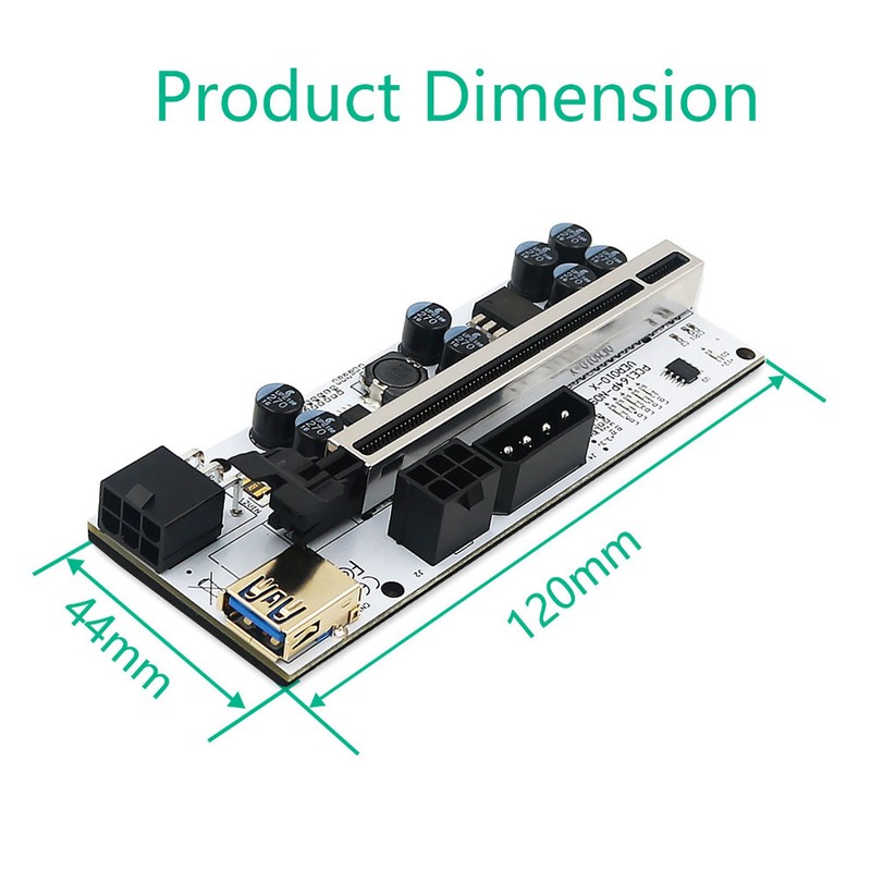 Riser Adapter Card 8 Excicon Capacitors Multi Layer Shielding Fine