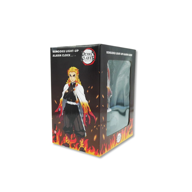TEKNOFUN 811753 Demon Slayer Rengoku Kyojuro Light Alarm Clock, Black