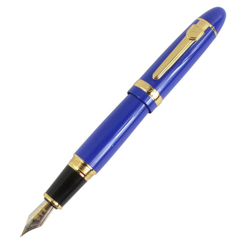Jinhao 159 gran barril pesado pluma estilográfica media con clip