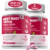 Beet Root Capsules 2000mg | Supports Circulation, Blood Flow &