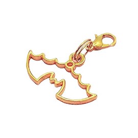 Bat Keychain and/or Zipper Pull, Gold Bat Outline Keyring, Optional Initial and Birthstone, Vampire Bat Zipper Pull (3. Bat Zipper Pull)