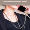 AIQIUQIU Phone Tether Tabs, Cell Phone lanyard Pad Metal Ring