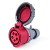 BuyWeek 16A 415V Industrial Socket 5-Pin 3P+N+E Weatherproof Tow Plug