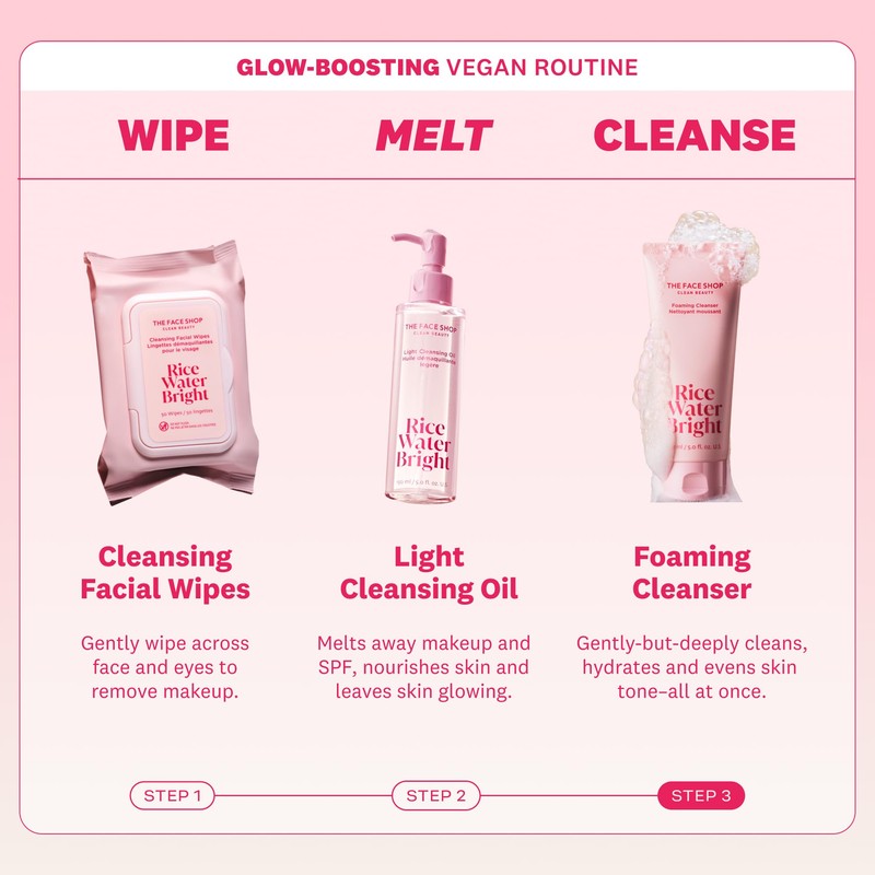 The Face Shop Rice Water Bright Foaming Facial Cleanser with