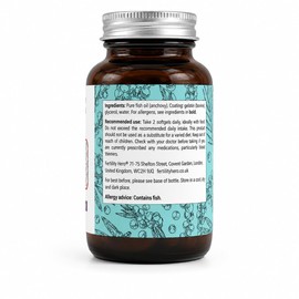 Fertility Hero® Omega-3 Fish Oil Supplement | 660mg EPA & 440mg DHA | 1100mg Total Omega-3 | 60 Softgels | 30 Day Supply