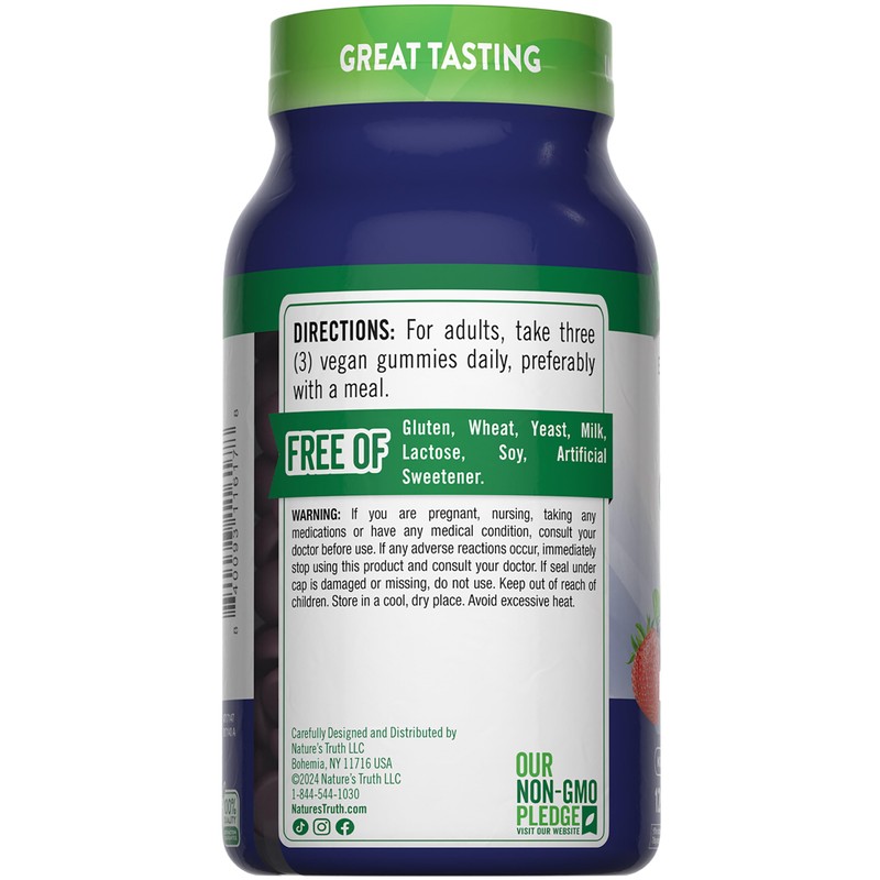 Nature's Truth Zinc Gummies for Adults | 50mg | 120