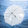 Portable Fashionable Transparent Automatic Three Folds Folding Rain Umbrella for