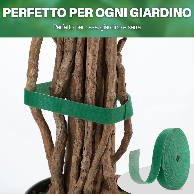STOWBERRY Fascette per piante rampicanti, rotolo da 10 m x