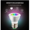 Edearkar 3W RGBW LED Bulbs (4 - Pack) RGB Color