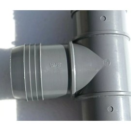 Plumb EEZE 1 New Gray Poly Insert 3 way 2" Tee  2" x 2"  x 2"  Plumb EEZE Barb Canada