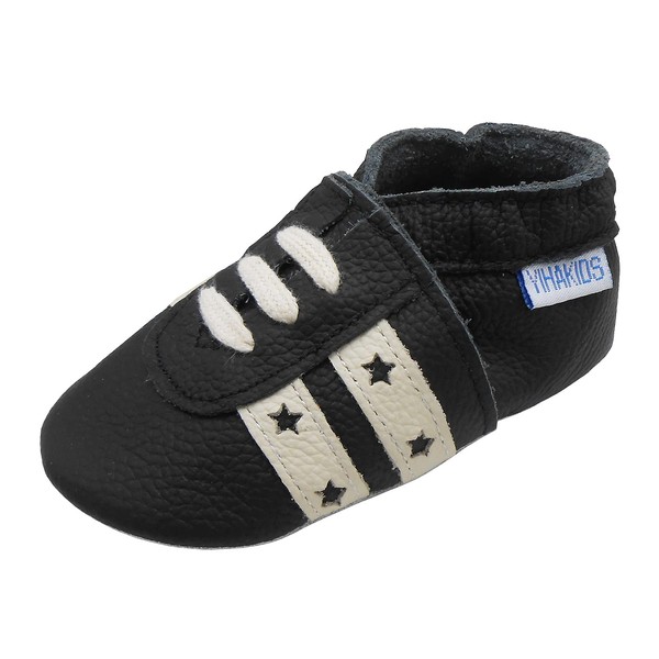 YIHAKIDS Baby Shoes Infant Toddler Soft Anti-Slip Sole Leather Moccasins