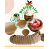 Gcardist 300-Count Brown Cupcake Liners Muffin Linner No Smell, Food