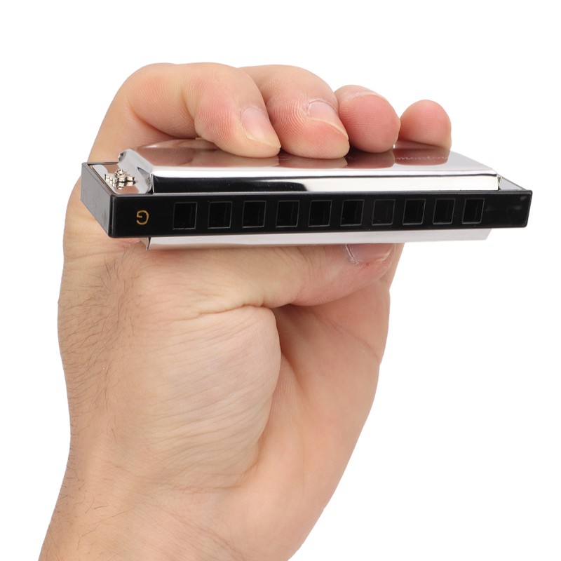 G Key Harmonica 10 Hole 20 Tone Mouth Organ Rust