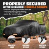 Mockins 235"x 80"x 77" Heavy Duty Extra Thick Black 250G