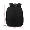 JINNUOLANG Compact Camera Backpack with Padded Dividers, Black/Red