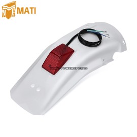 M MATI Rear Fender w/ Taillight For Honda XR250R XR250L XR350R XR600R XR650L Mud Guard