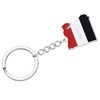 ROYALEAD Unique Egypt Map Flag Keyring Keychain Personality Stainless Steel
