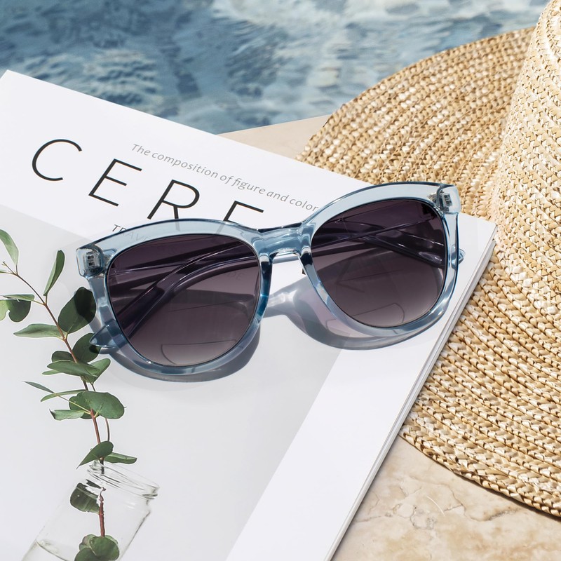 EASY READ Bifocal Reading Sunglasses for Women，Fashion Sun Readers UV400