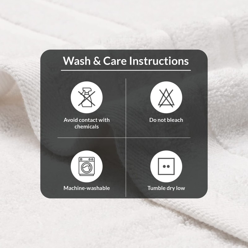 Infinitee Xclusvies Premium White Bath Towels - 2-Pack, 27x54 Inches,