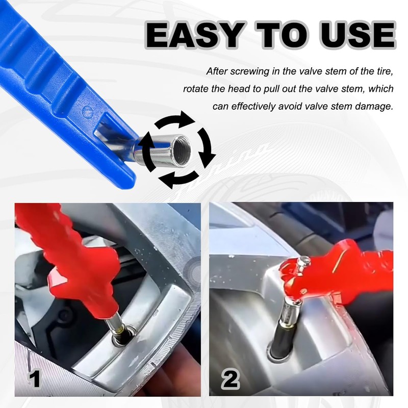 SHMZK Tire Valve Puller Tool, No Scratch Tire Valve Stem