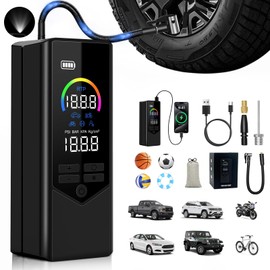 7500mAh Tire Inflator Portable Air Compressor 150PSI Air Pump for Car Tires