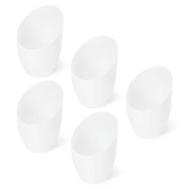 PATIKIL 1.65" Hole 5.35" High Plastic Lampshade, 5 Pcs Horseshoe Floor Lamp Light Covers Replacement Lamp Shade Cover for Floor Table Lamp Multi-Head Stand Up Lamp Light, White