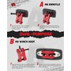 AMBULL H-Shaped Towing Winch Shackle, Heavy Duty Winch Fairlead Hook,