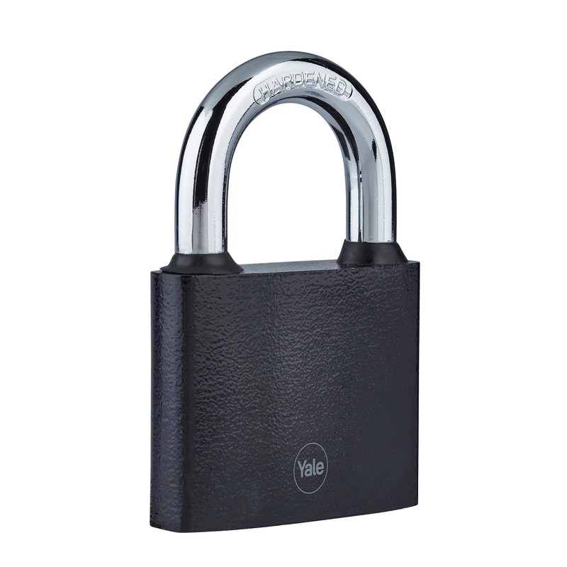 Yale - Y111B/60/132/1 Iron Padlock 60mm - Black - Hardened