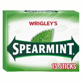 Wrigley's Spearmint Gum, 15-Stick Slim Packs (Pack of 20)