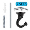OBSTKUCHEN 2 Sets Large Swag Ceiling Hooks Heavy Duty Swag