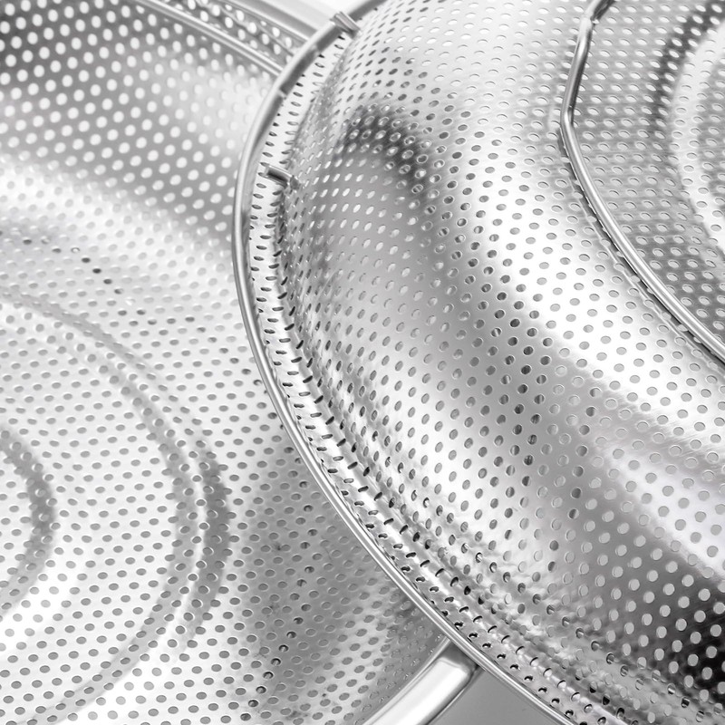 Cididu 3 Pack Steamer Basket for Cooking, Micro-Perforated Strainer Colander