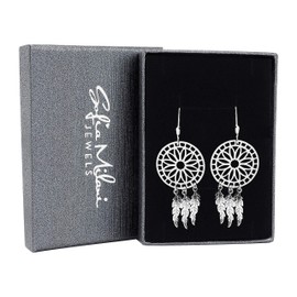 SOFIA MILANI - Women's Earrings 925 Silver Dream Catcher Earrings, Sterling Silver, No Gemstone